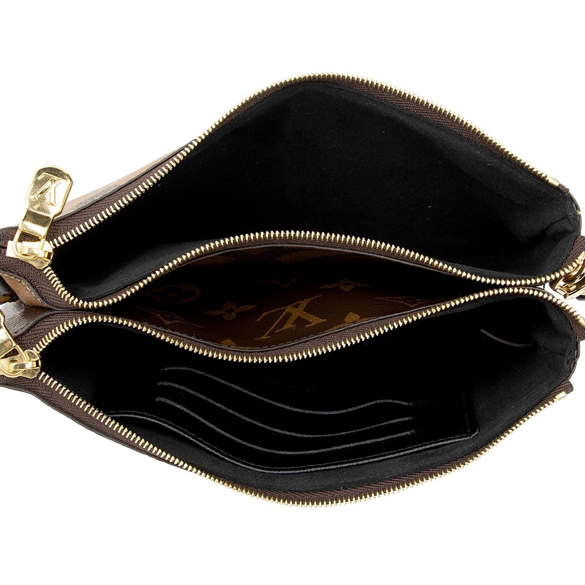 Louis Vuitton Giant Monogram Canvas Double Zip Pochette (SHF-MSaiE4)