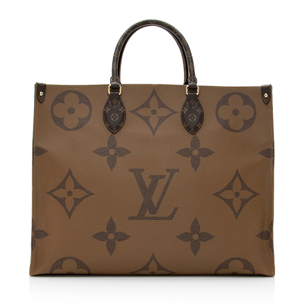 Louis Vuitton Giant Monogram Canvas Onthego GM Tote (SHF-20928)