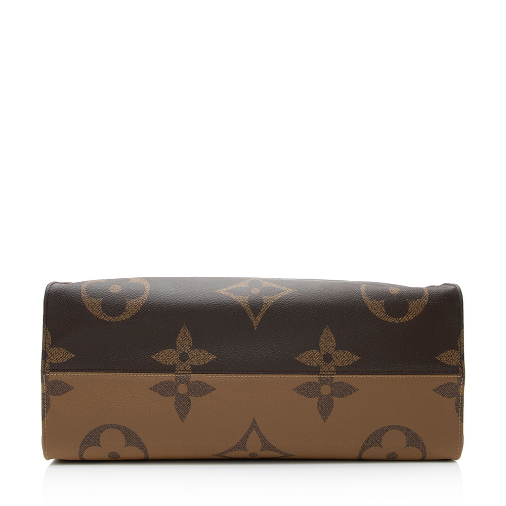Louis Vuitton Giant Monogram Canvas Onthego GM Tote (SHF-20928)