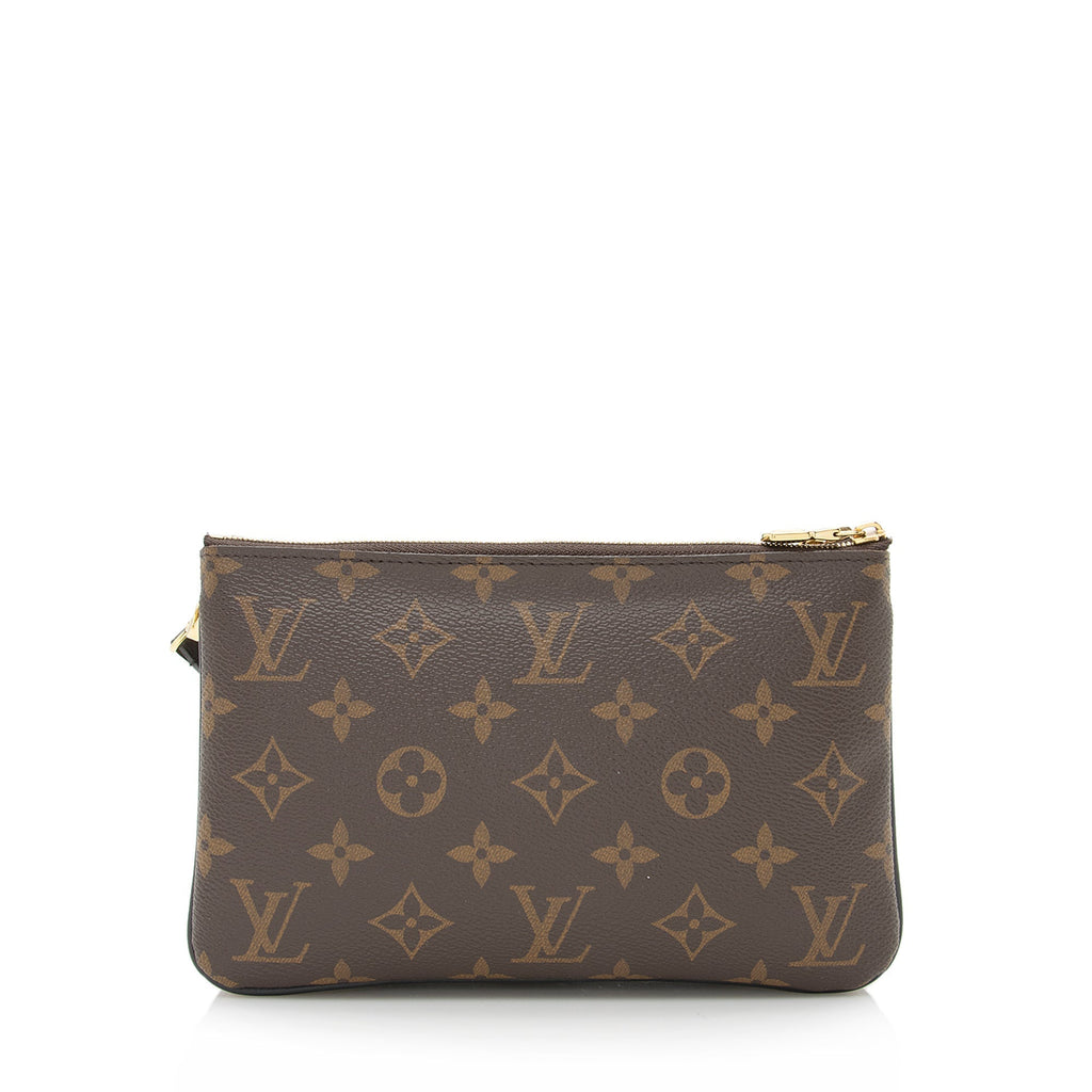 Louis Vuitton Giant Monogram Double Zip Pochette (SHF-22310)