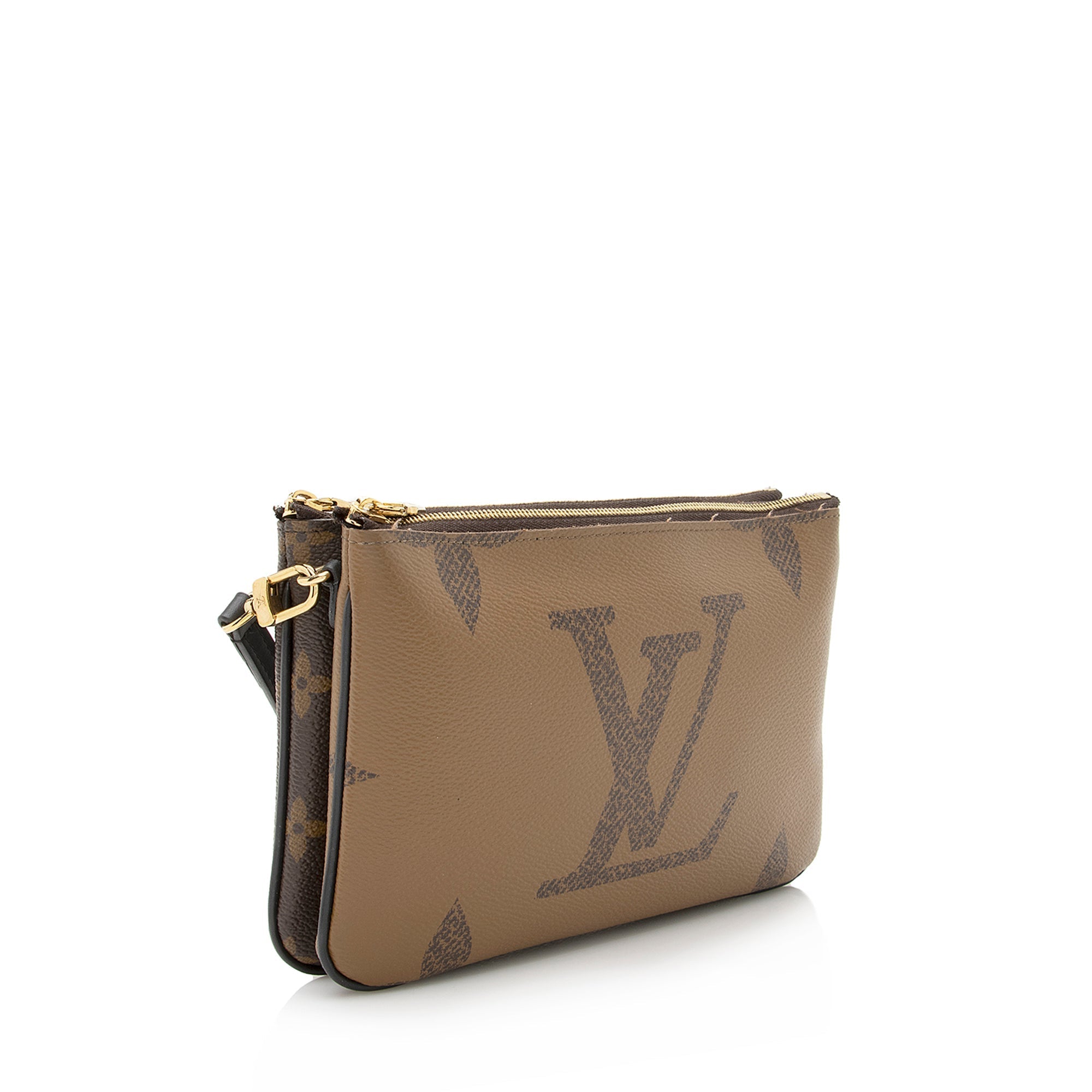 Louis Vuitton Giant Monogram Double Zip Pochette (SHF-22310)