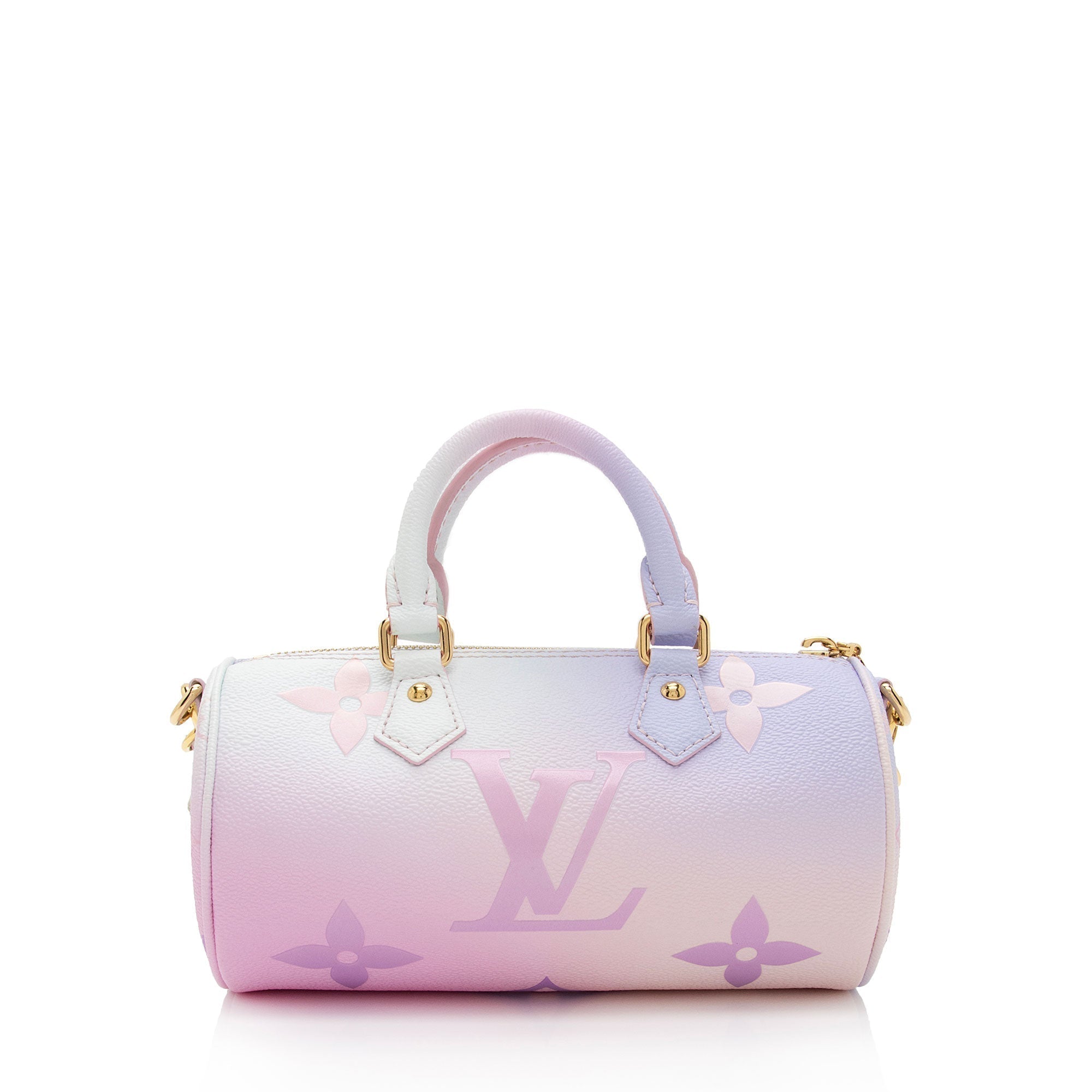 Louis Vuitton Giant Monogram Empreinte Leather Spring In The City Papillon BB Satchel (SHF-V2PmwM)