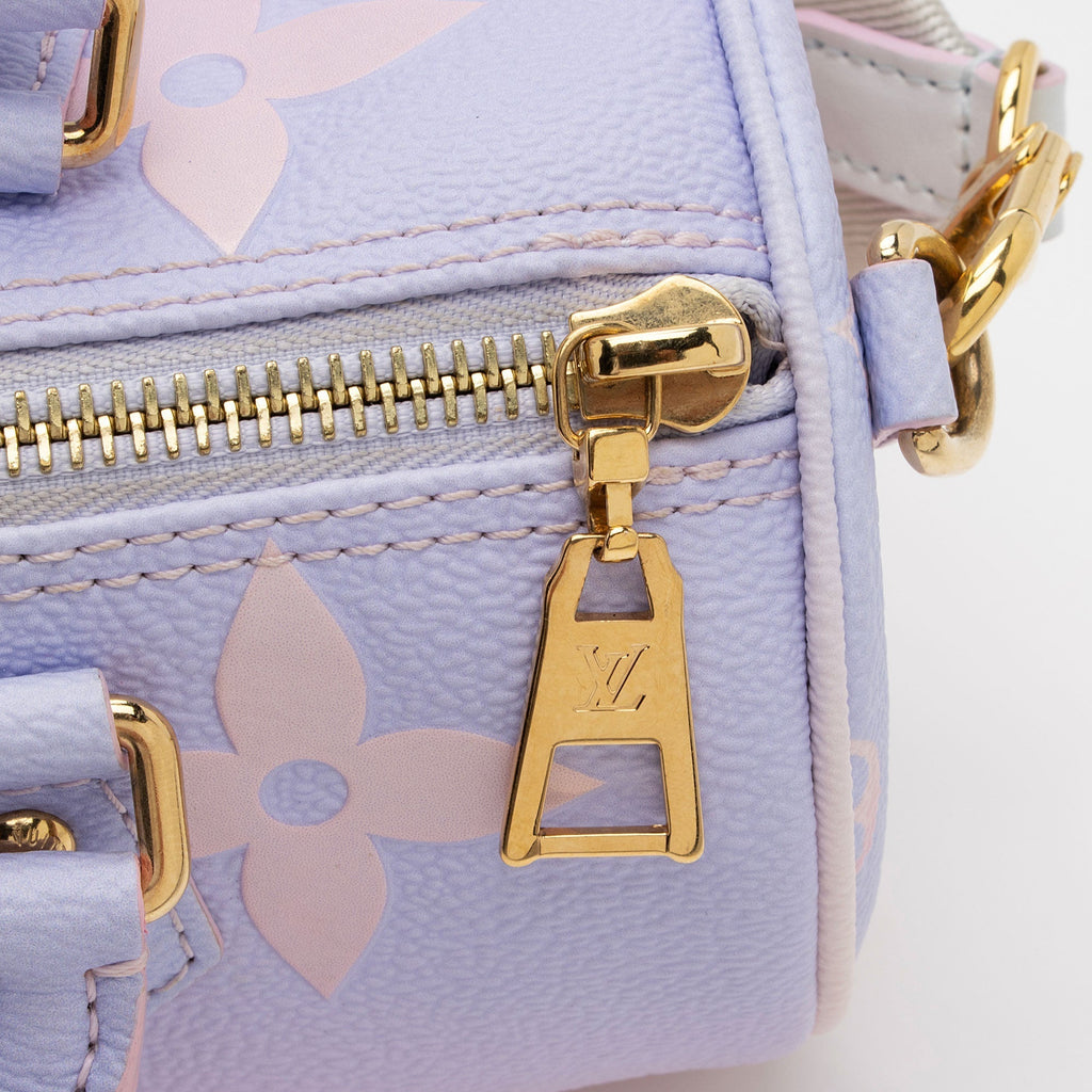 Louis Vuitton Giant Monogram Empreinte Leather Spring In The City Papillon BB Satchel (SHF-V2PmwM)