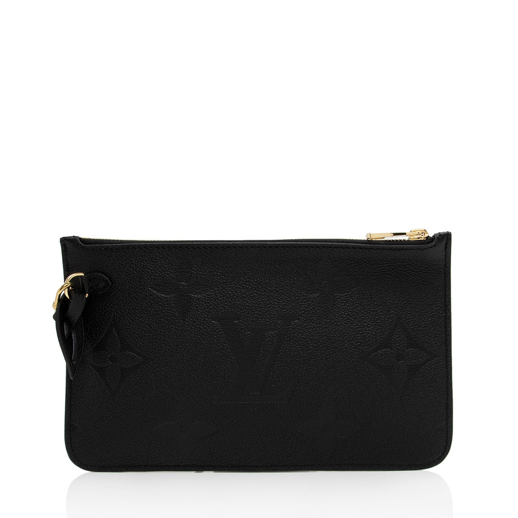 Louis Vuitton Giant Monogram Empreinte Neverfull MM Pochette (SHF-a6BlwB)