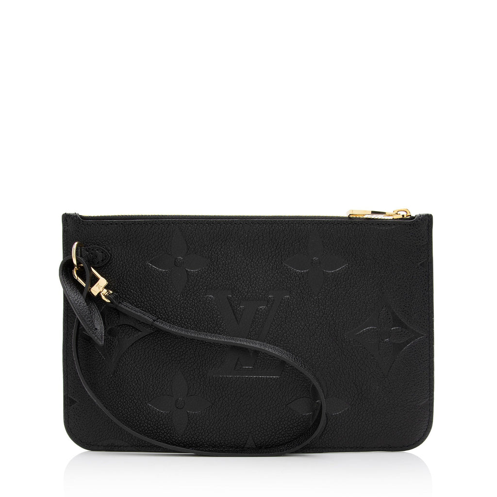 Louis Vuitton Giant Monogram Empreinte Neverfull MM Pochette (SHF-nVmtJ1)