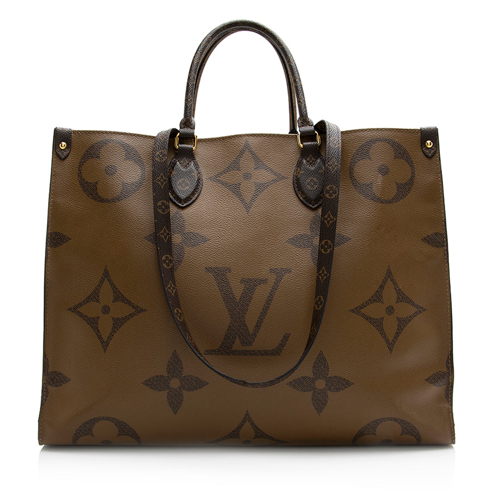 Louis Vuitton Giant Monogram Canvas Onthego GM Tote (SHF-21562)