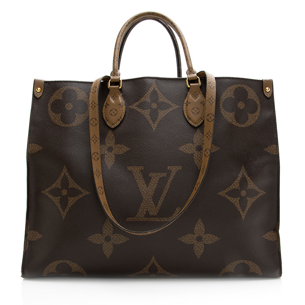 Louis Vuitton Giant Monogram Canvas Onthego GM Tote (SHF-21562)