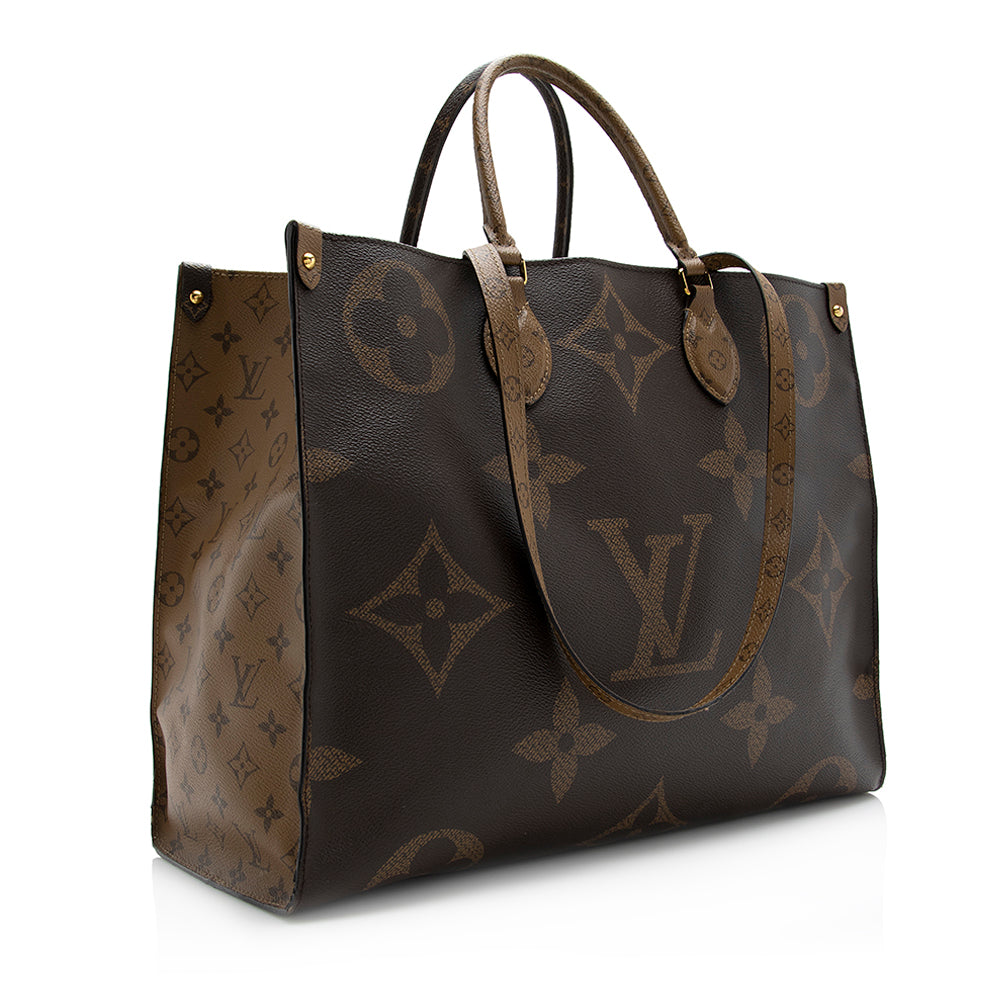 Louis Vuitton Giant Monogram Canvas Onthego GM Tote (SHF-21562)