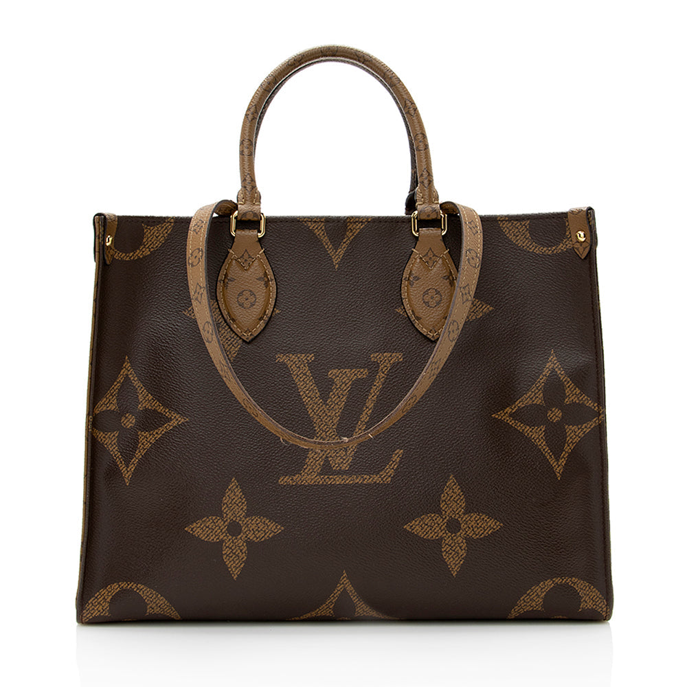 Louis Vuitton Giant Monogram Canvas Onthego MM Tote (SHF-20807)