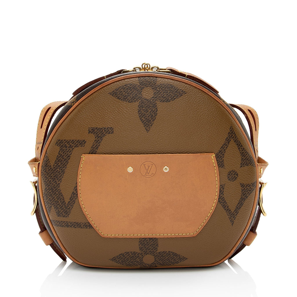 Louis Vuitton Giant Reverse Monogram Canvas Boite Chapeau Souple MM Shoulder Bag (SHF-JuvghO)