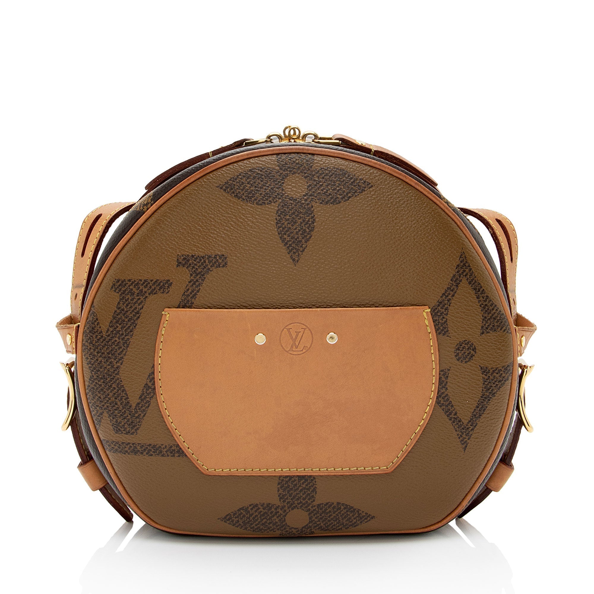 Louis Vuitton Giant Reverse Monogram Canvas Boite Chapeau Souple MM Shoulder Bag (SHF-JuvghO)
