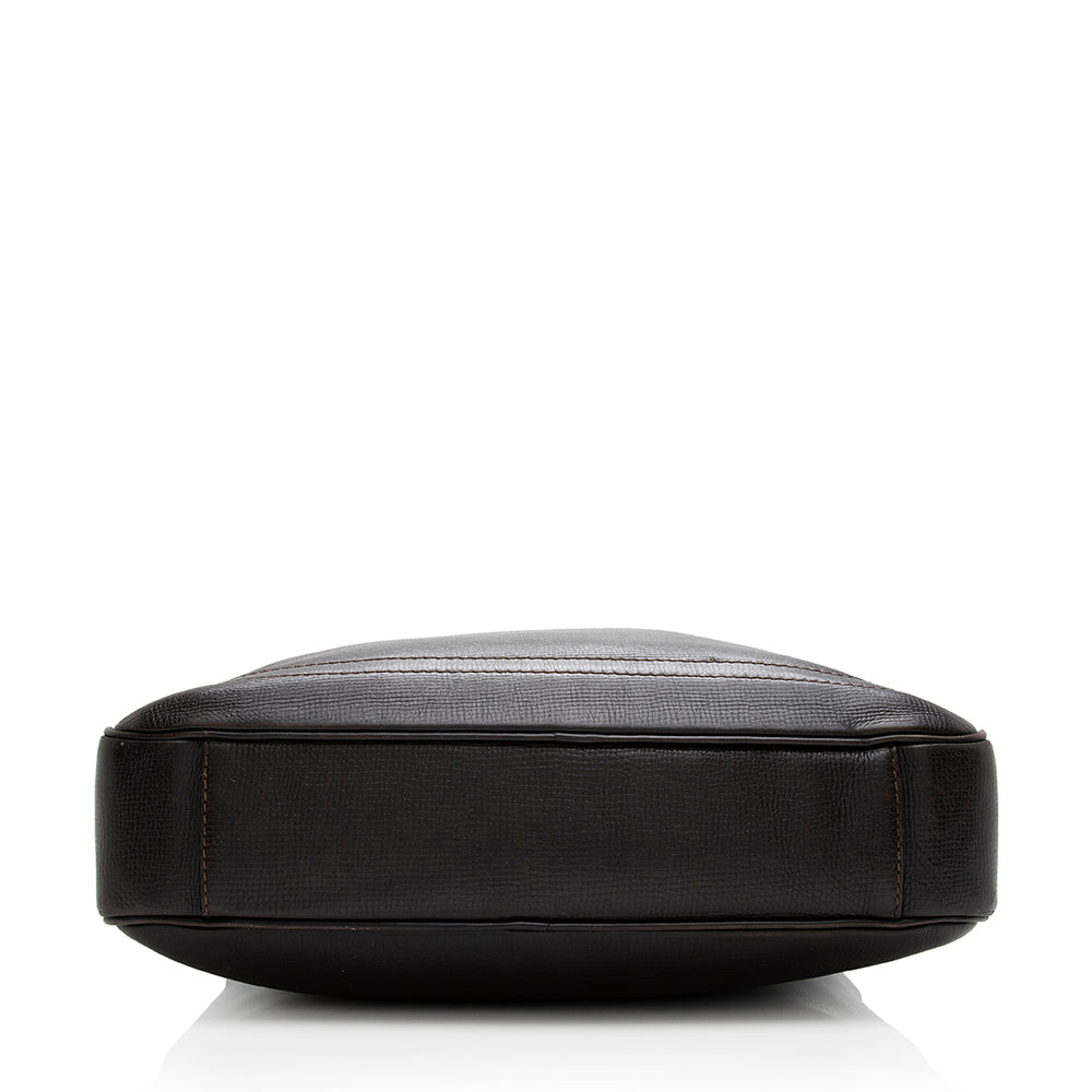 Louis Vuitton Utah Leather Huron Satchel (SHF-18525)