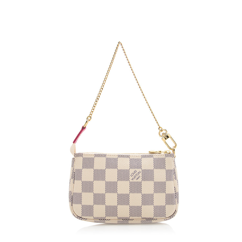 Louis Vuitton Lmd Ed Damier Azur Animation Hollywood Mini Pochette Accessoires (SHF-20665)