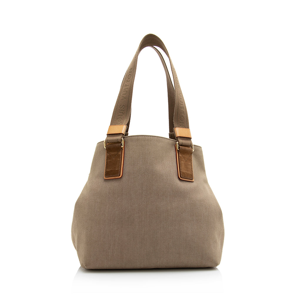 Louis Vuitton Limited Edition Canvas Beach Cabas PM Tote (SHF-21504)