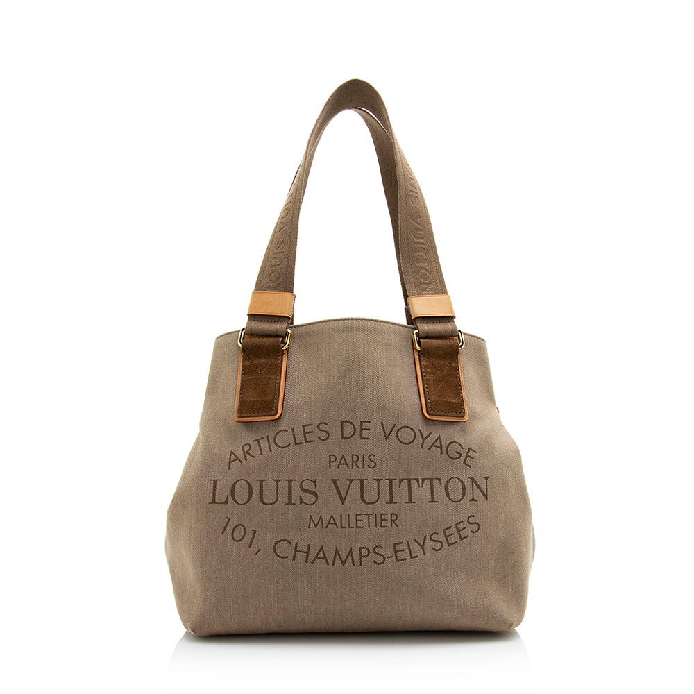 Louis Vuitton Limited Edition Canvas Beach Cabas PM Tote (SHF-21504)