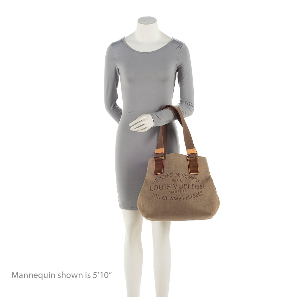 Louis Vuitton Limited Edition Canvas Beach Cabas PM Tote (SHF-21504)