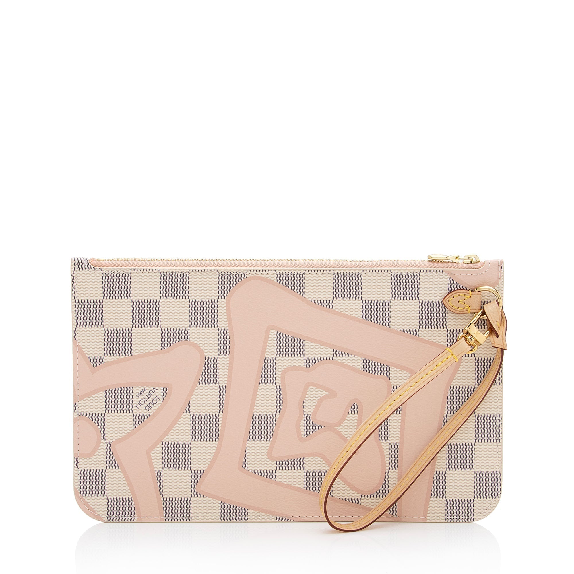 Louis Vuitton Limited Edition Damier Azur Tahitienne Neverfull MM Pochette (SHF-qUgHbq)