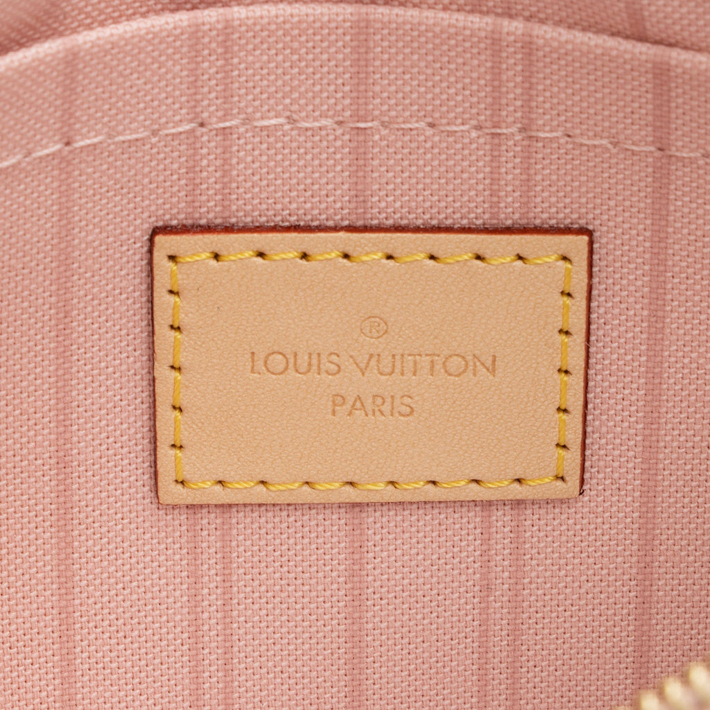 Louis Vuitton Limited Edition Damier Azur Tahitienne Neverfull MM Pochette (SHF-qUgHbq)