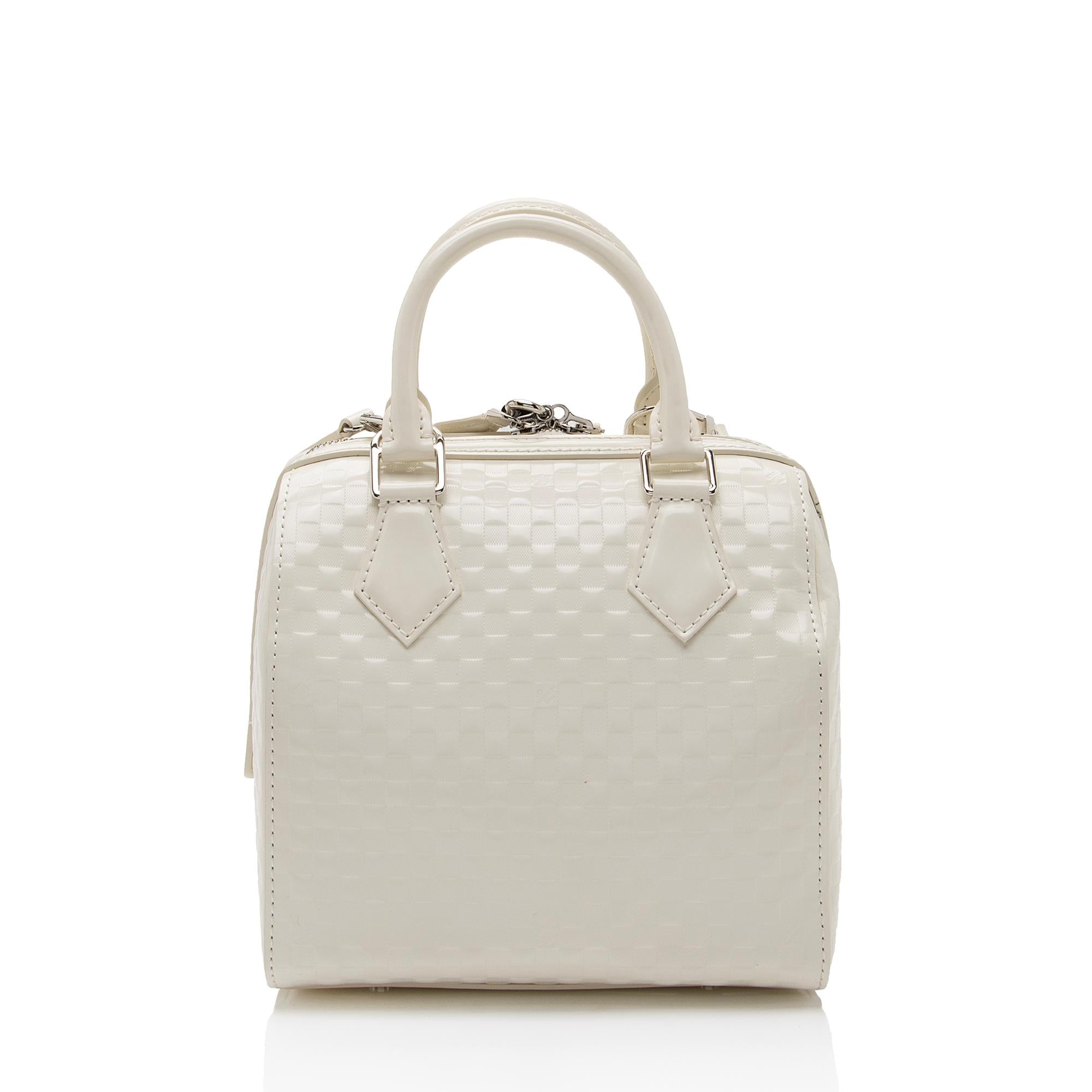 Louis Vuitton Limited Edition Damier Facette Speedy Cube PM Satchel (SHF-kJhdVp)