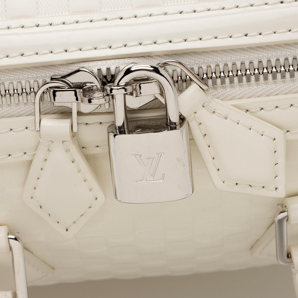 Louis Vuitton Limited Edition Damier Facette Speedy Cube PM Satchel (SHF-kJhdVp)