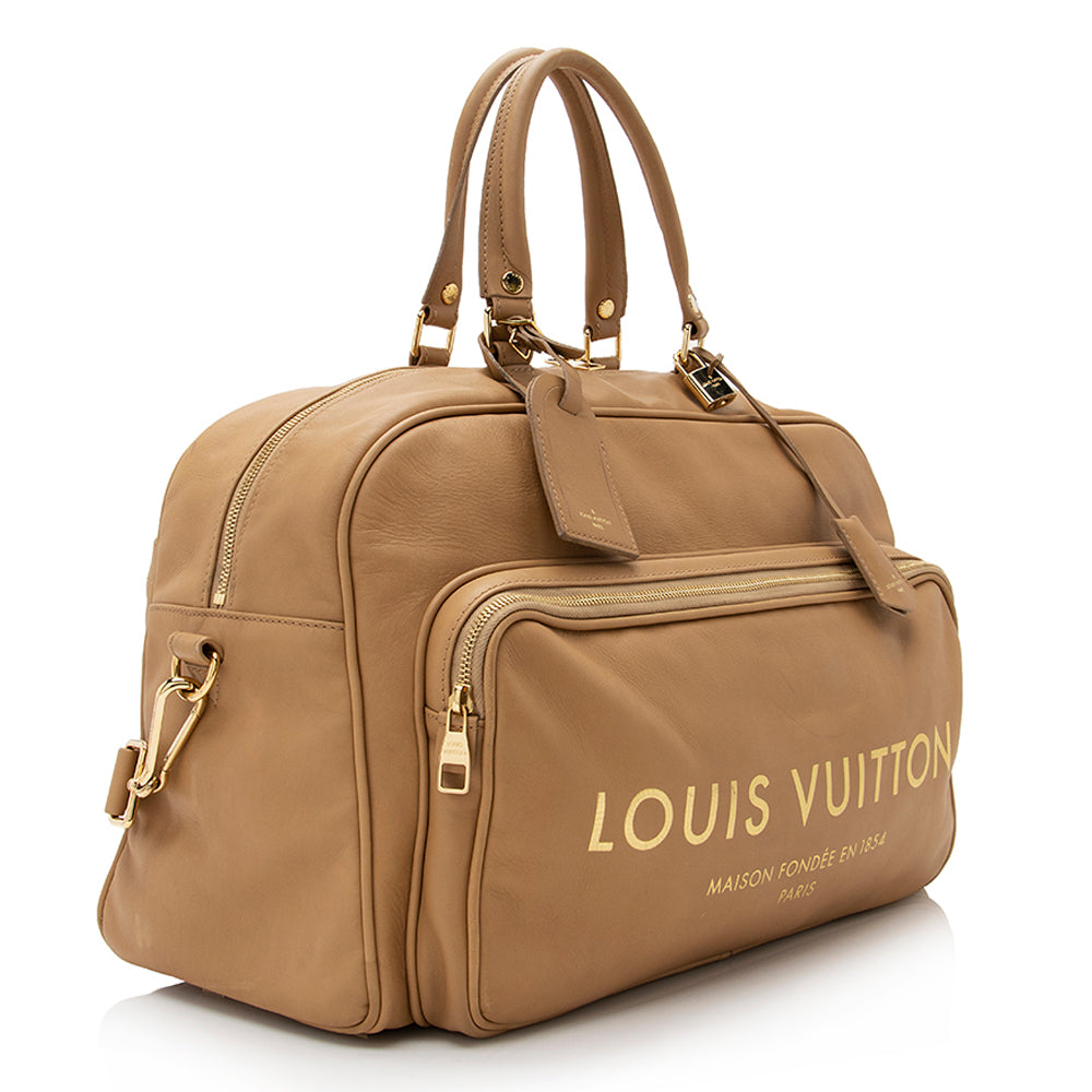Louis Vuitton Limited Edition Leather Flight Paname Jetlag Weekender (SHF-21367)