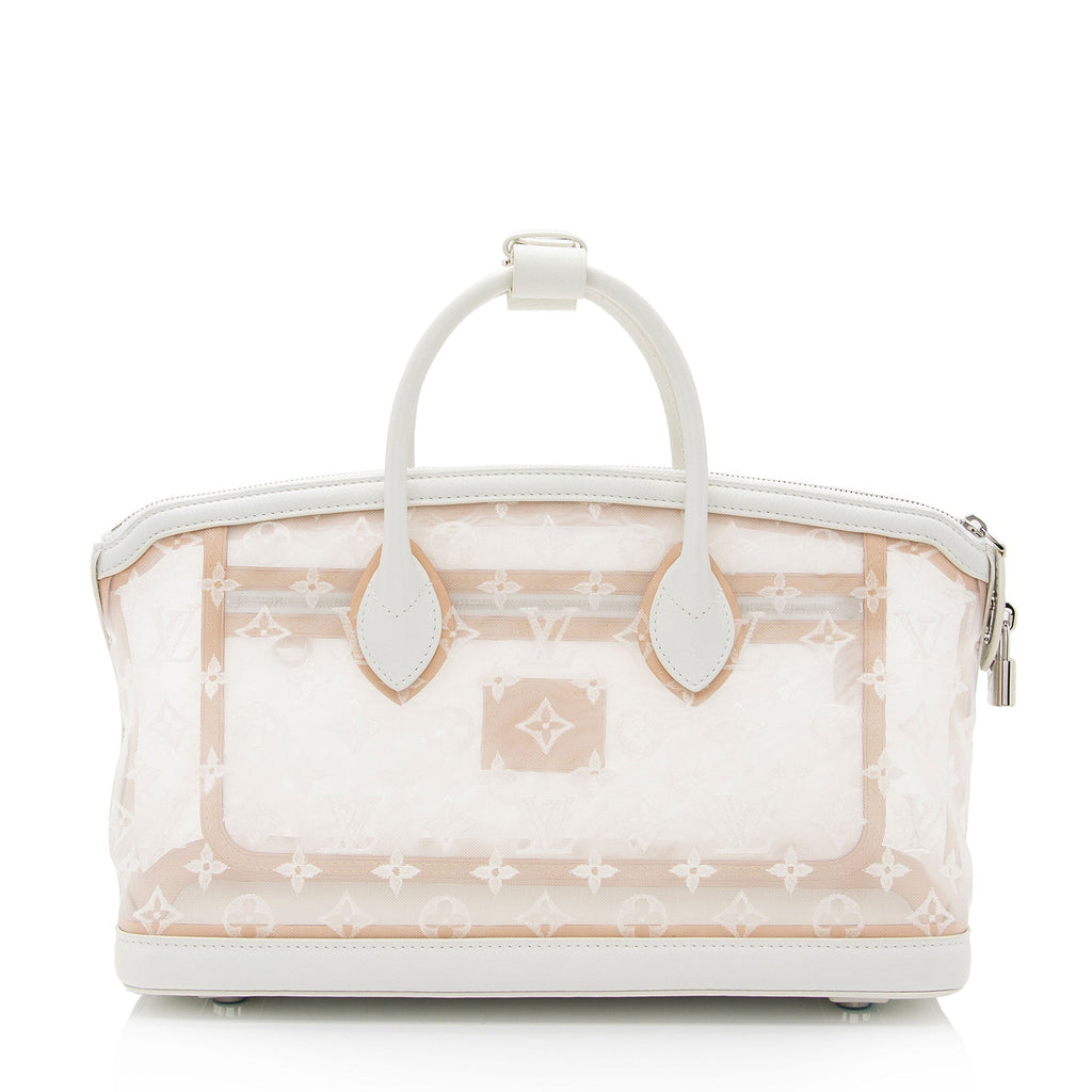 Louis Vuitton Limited Edition Mesh Transparence E/W Lockit Satchel (SHF-XtiURz)