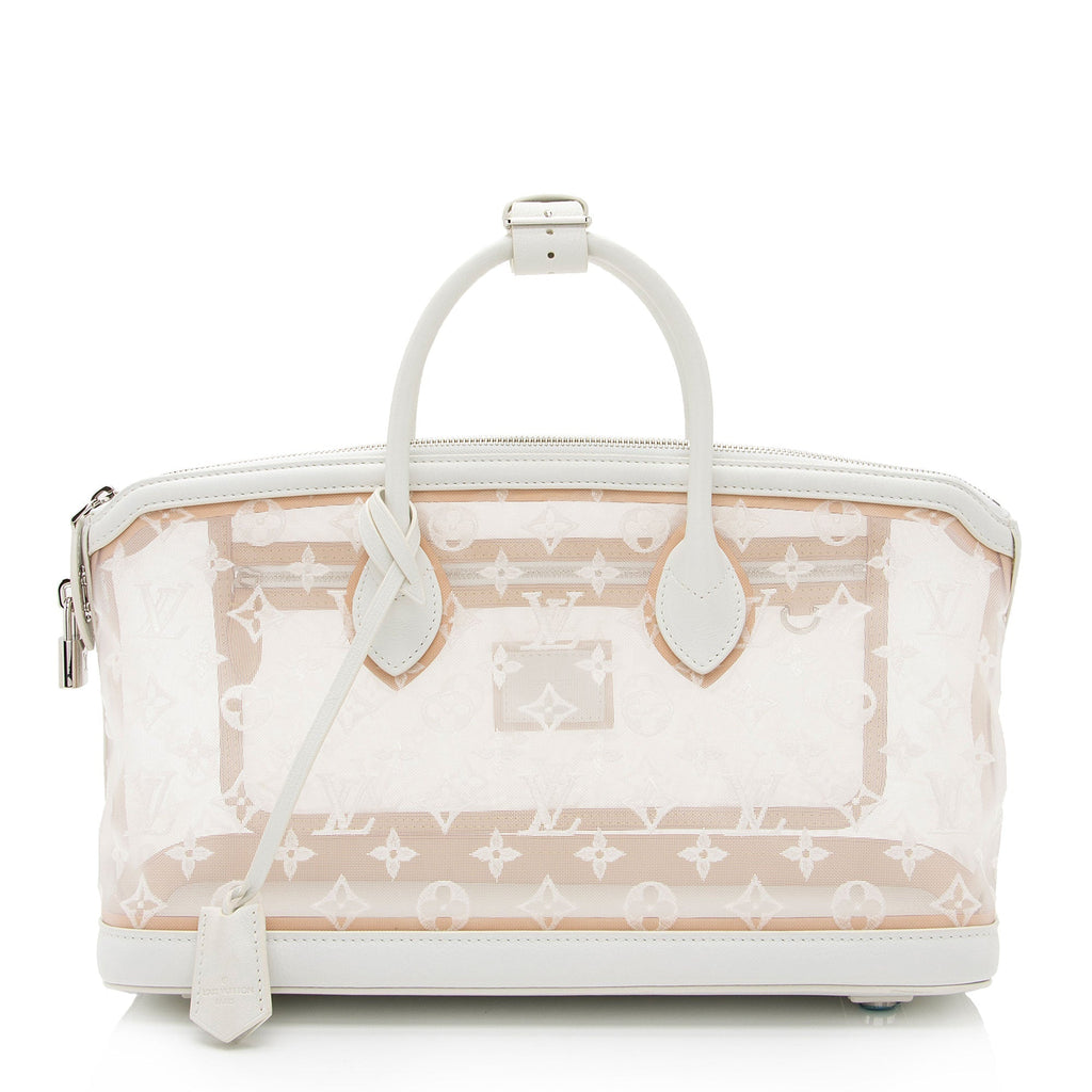 Louis Vuitton Limited Edition Mesh Transparence E/W Lockit Satchel (SHF-XtiURz)
