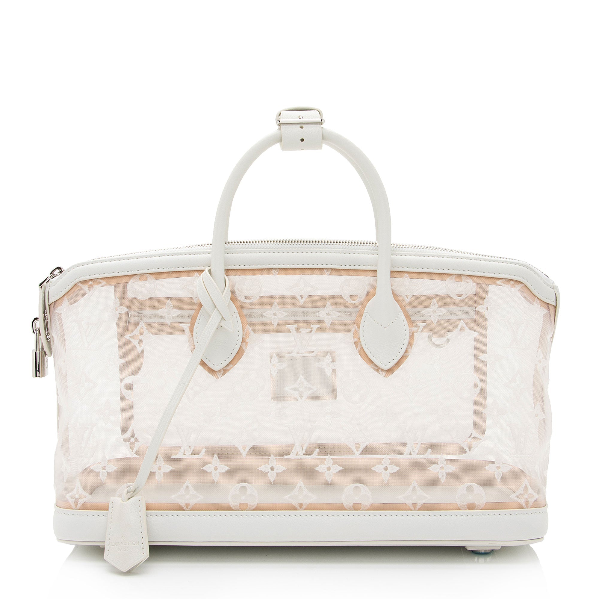 Louis Vuitton Limited Edition Mesh Transparence E/W Lockit Satchel (SHF-XtiURz)