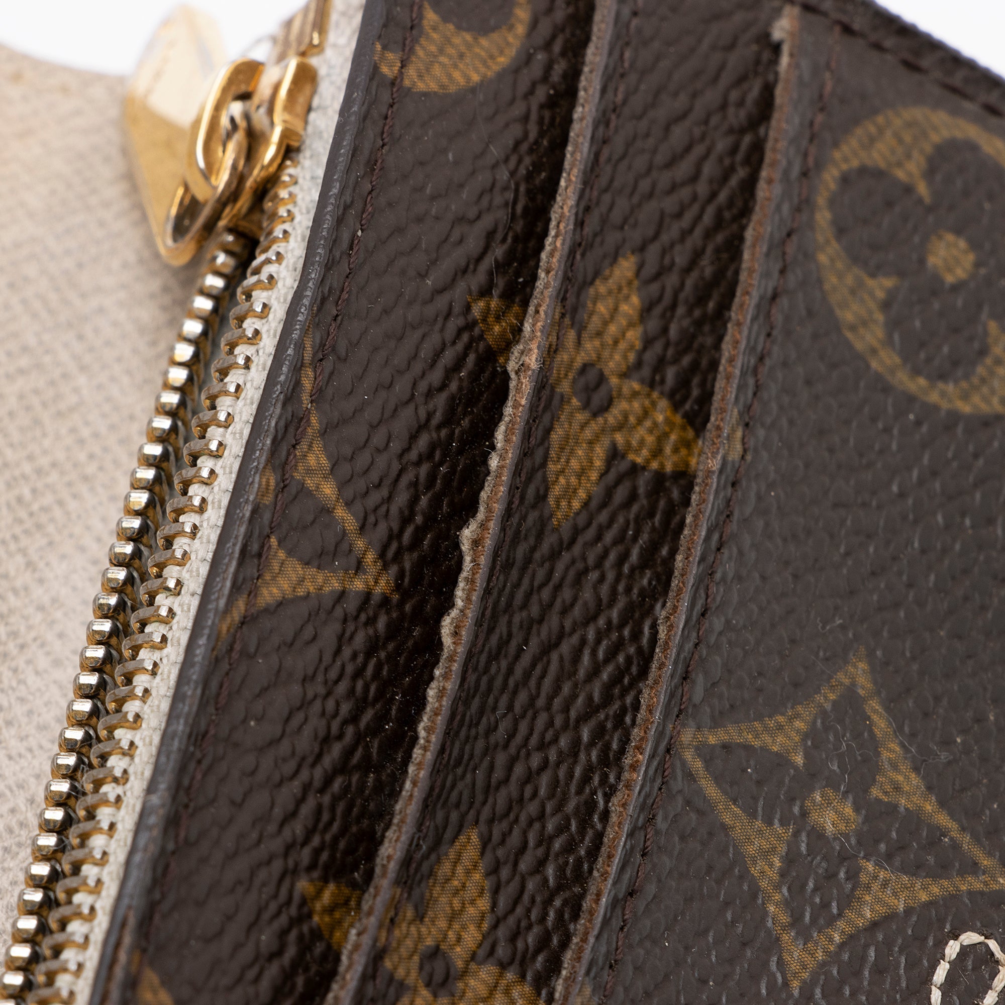 Louis Vuitton Limited Edition Monogram Canvas Dentelle Sarah Wallet (SHF-23597)