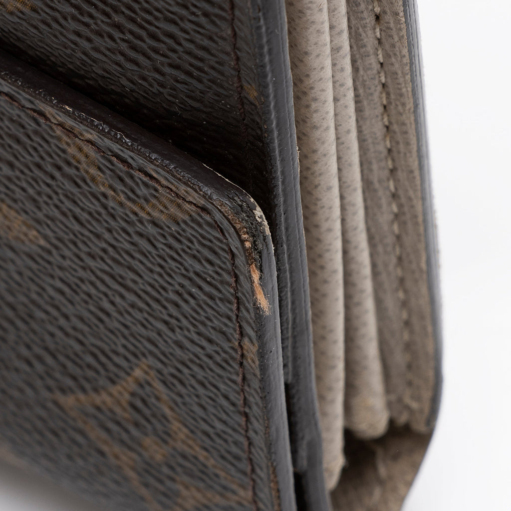Louis Vuitton Limited Edition Monogram Canvas Dentelle Sarah Wallet (SHF-23597)