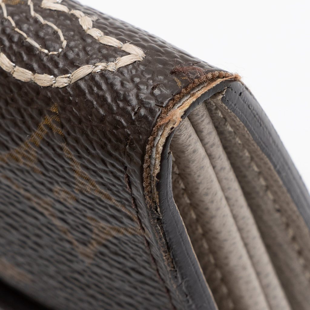Louis Vuitton Limited Edition Monogram Canvas Dentelle Sarah Wallet (SHF-23597)