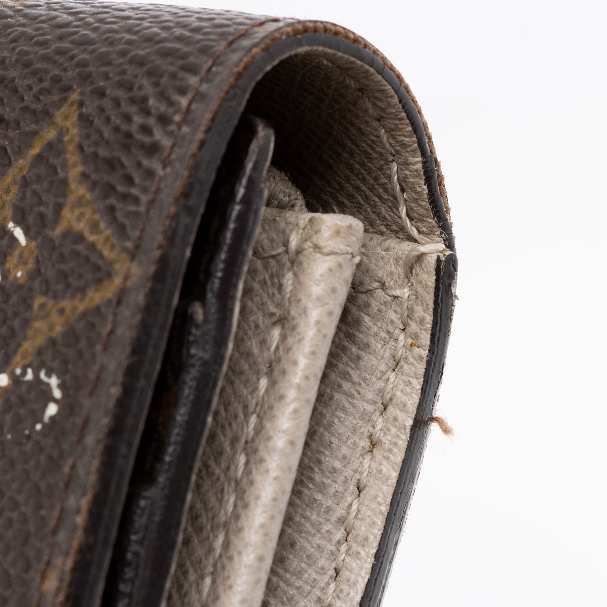 Louis Vuitton Limited Edition Monogram Canvas Dentelle Sarah Wallet (SHF-23597)