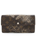 Louis Vuitton Limited Edition Monogram Canvas Dentelle Sarah Wallet (SHF-23597)