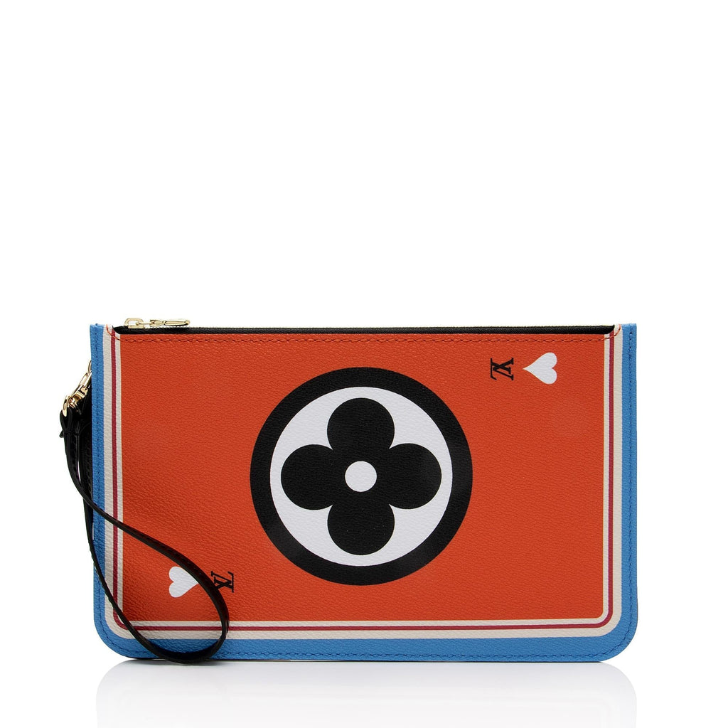 Louis Vuitton Limited Edition Monogram Canvas Game On Neverfull MM Pochette (SHF-99OSOA)