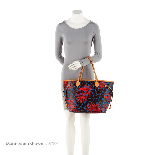 Louis Vuitton Limited Edition Monogram Canvas Jungle Dots Neverfull MM Tote (SHF-swTGB5)