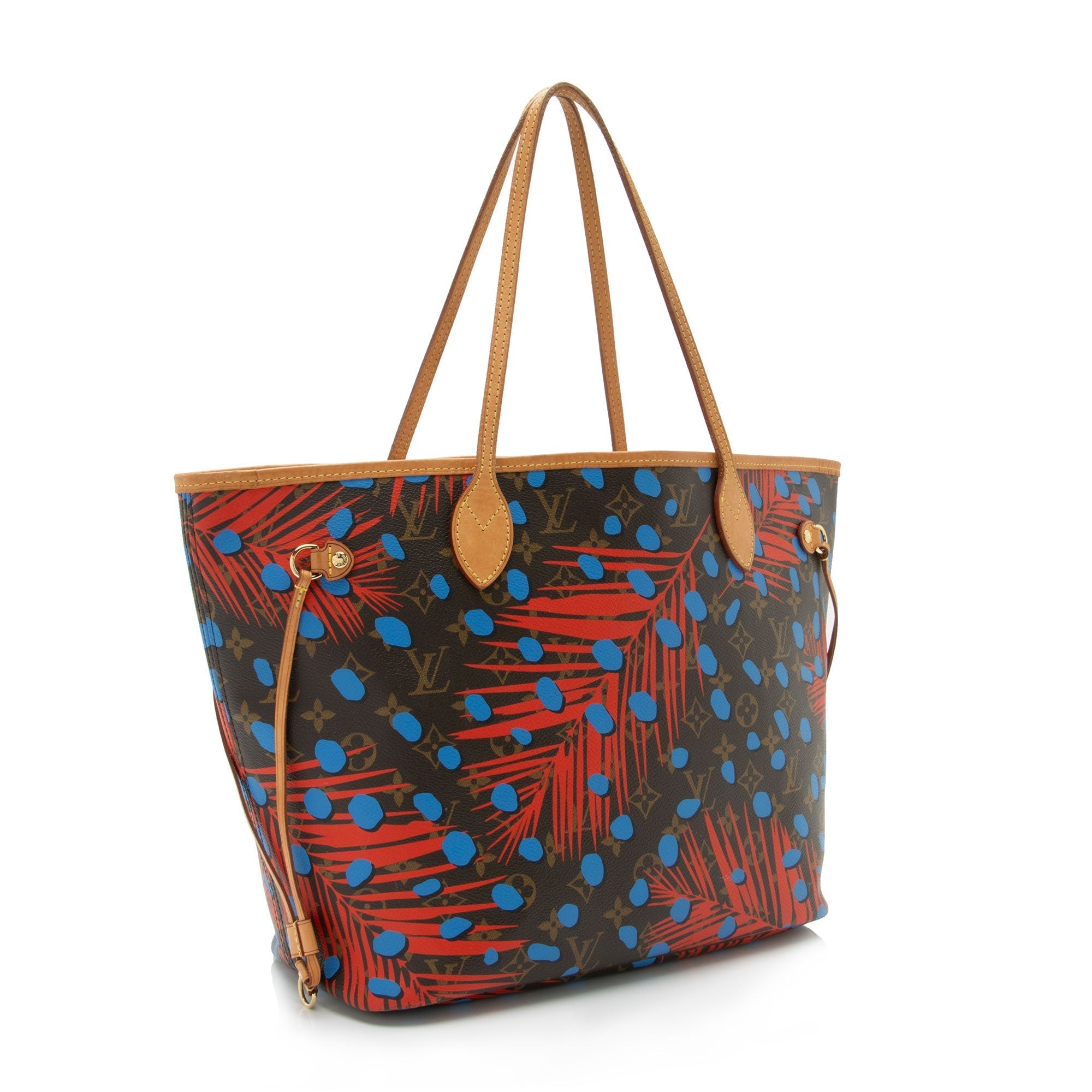 Louis Vuitton Limited Edition Monogram Canvas Jungle Dots Neverfull MM Tote (SHF-swTGB5)