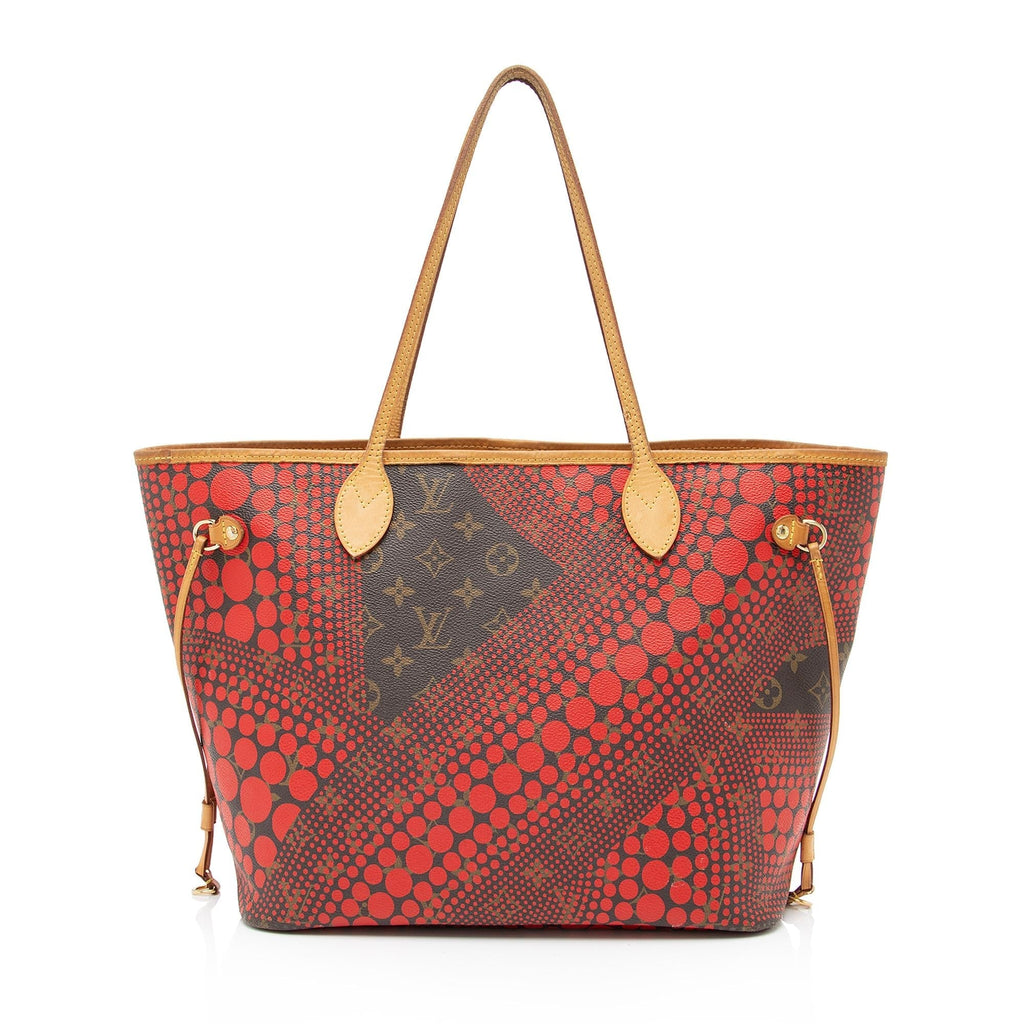 Louis Vuitton Limited Edition Monogram Canvas Kusama Neverfull MM Tote (SHF-23298)