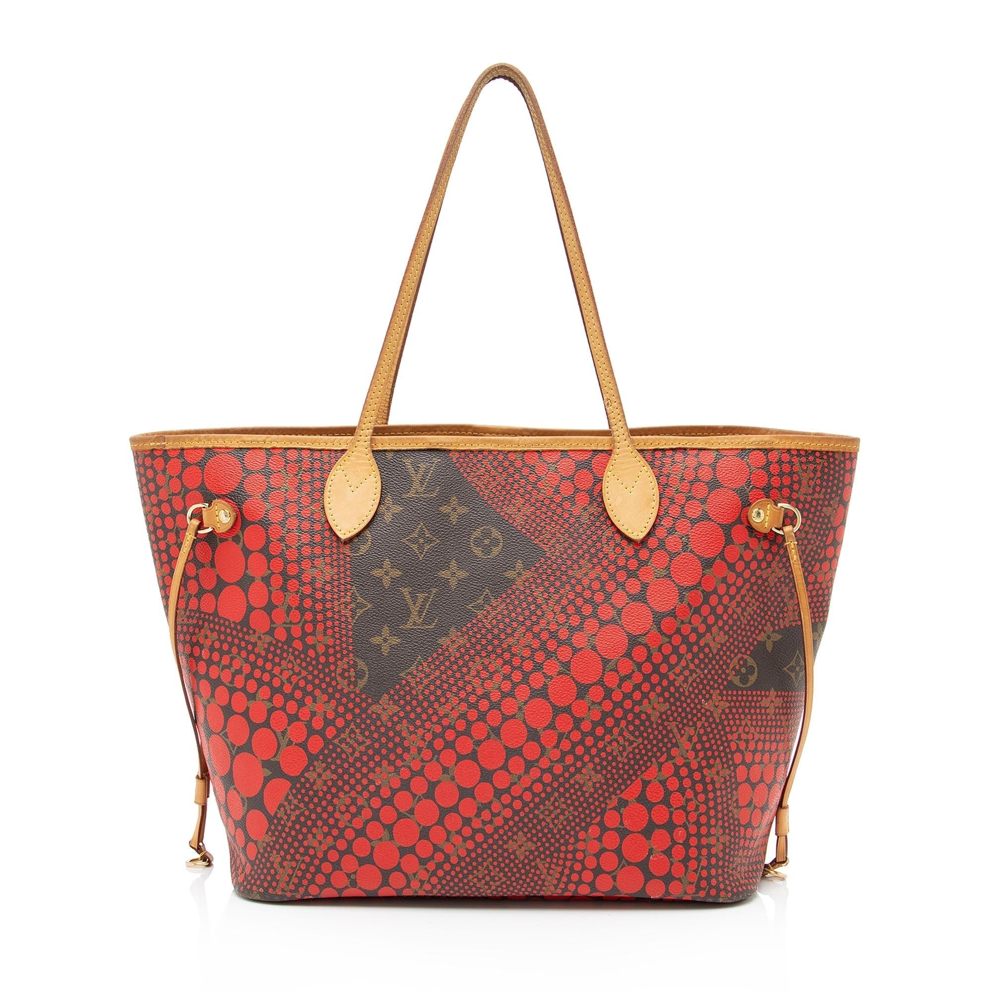 Louis Vuitton Limited Edition Monogram Canvas Kusama Neverfull MM Tote (SHF-23298)