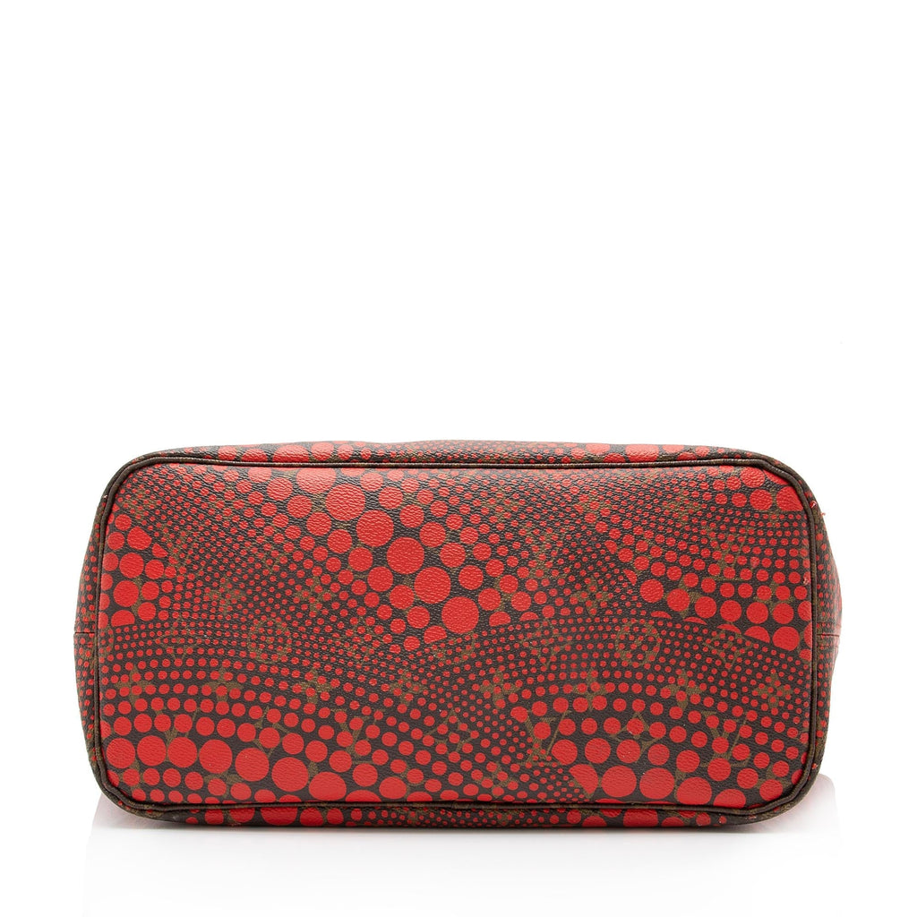 Louis Vuitton Limited Edition Monogram Canvas Kusama Neverfull MM Tote (SHF-23298)