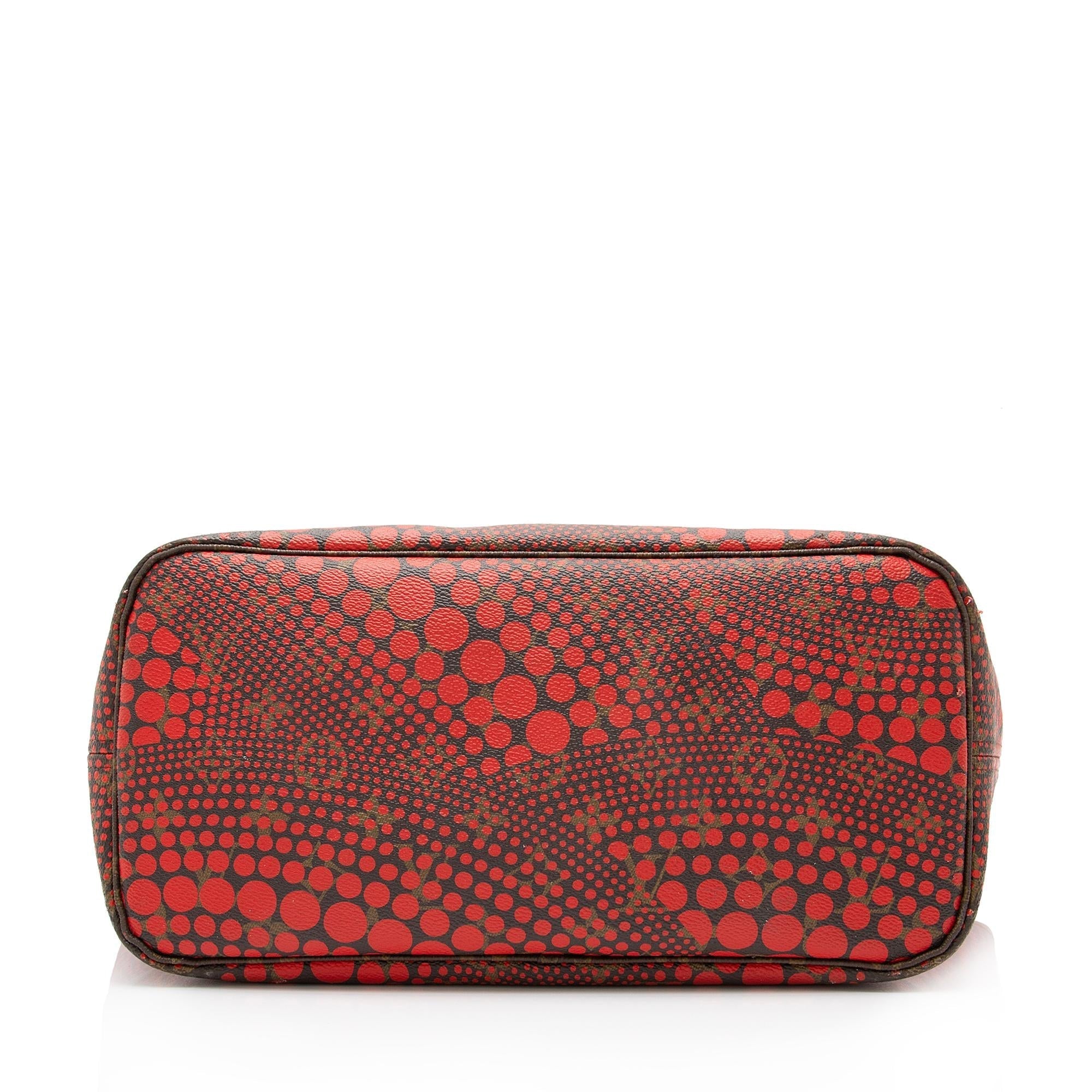 Louis Vuitton Limited Edition Monogram Canvas Kusama Neverfull MM Tote (SHF-23298)