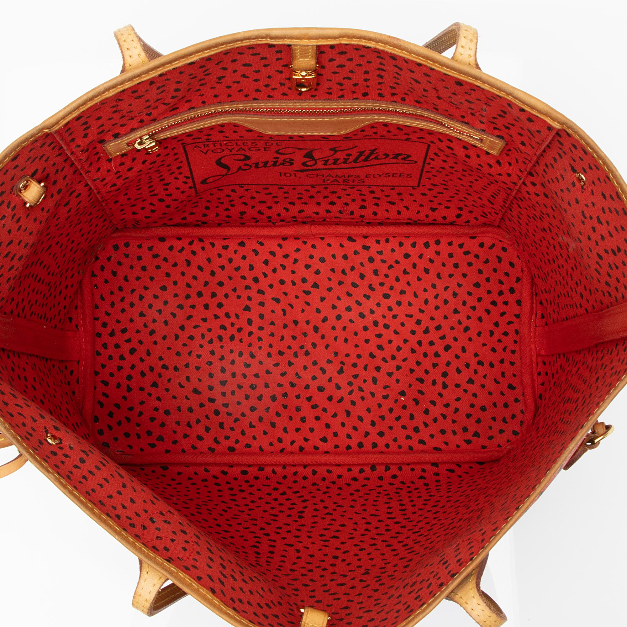 Louis Vuitton Limited Edition Monogram Canvas Kusama Neverfull MM Tote (SHF-23298)