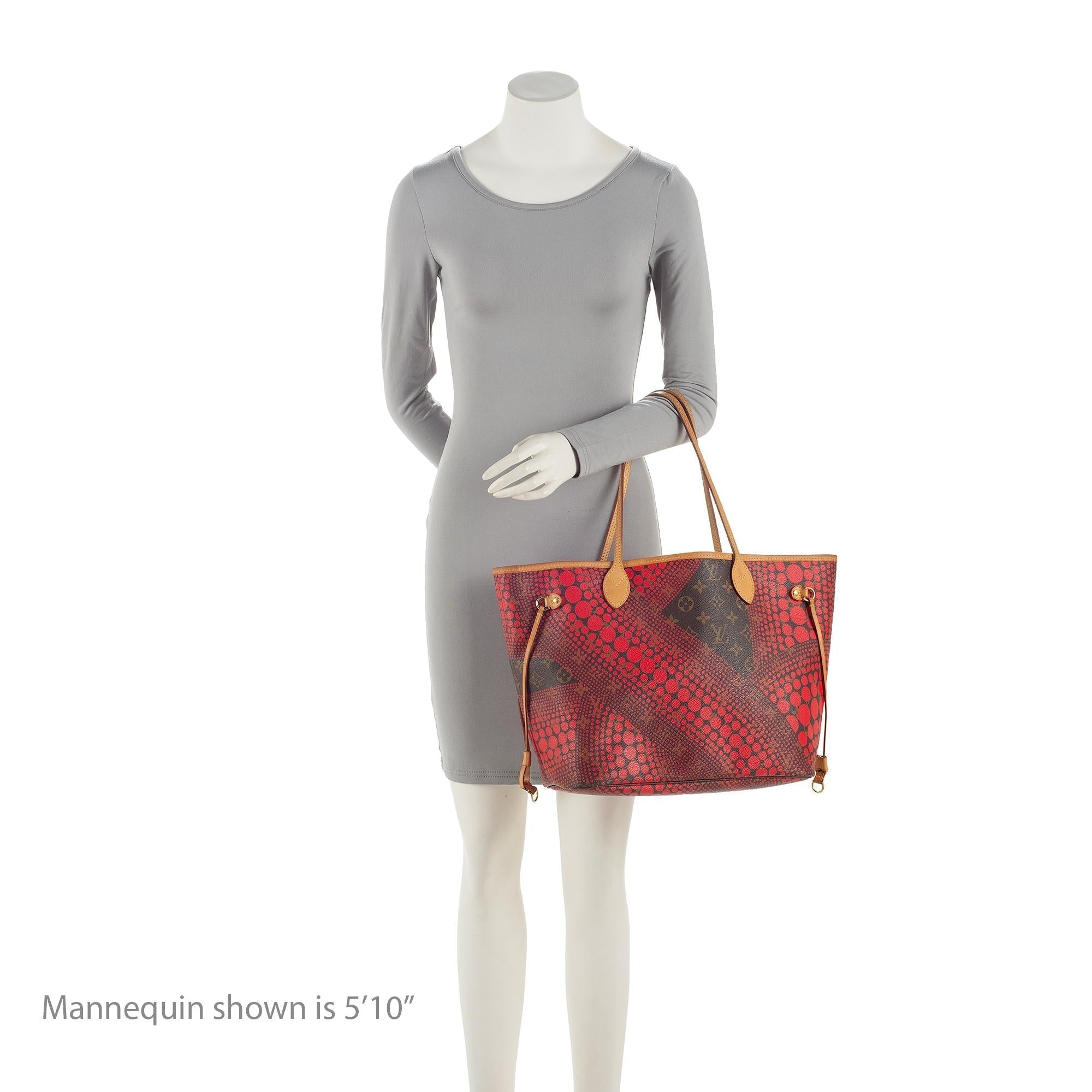 Louis Vuitton Limited Edition Monogram Canvas Kusama Neverfull MM Tote (SHF-23298)