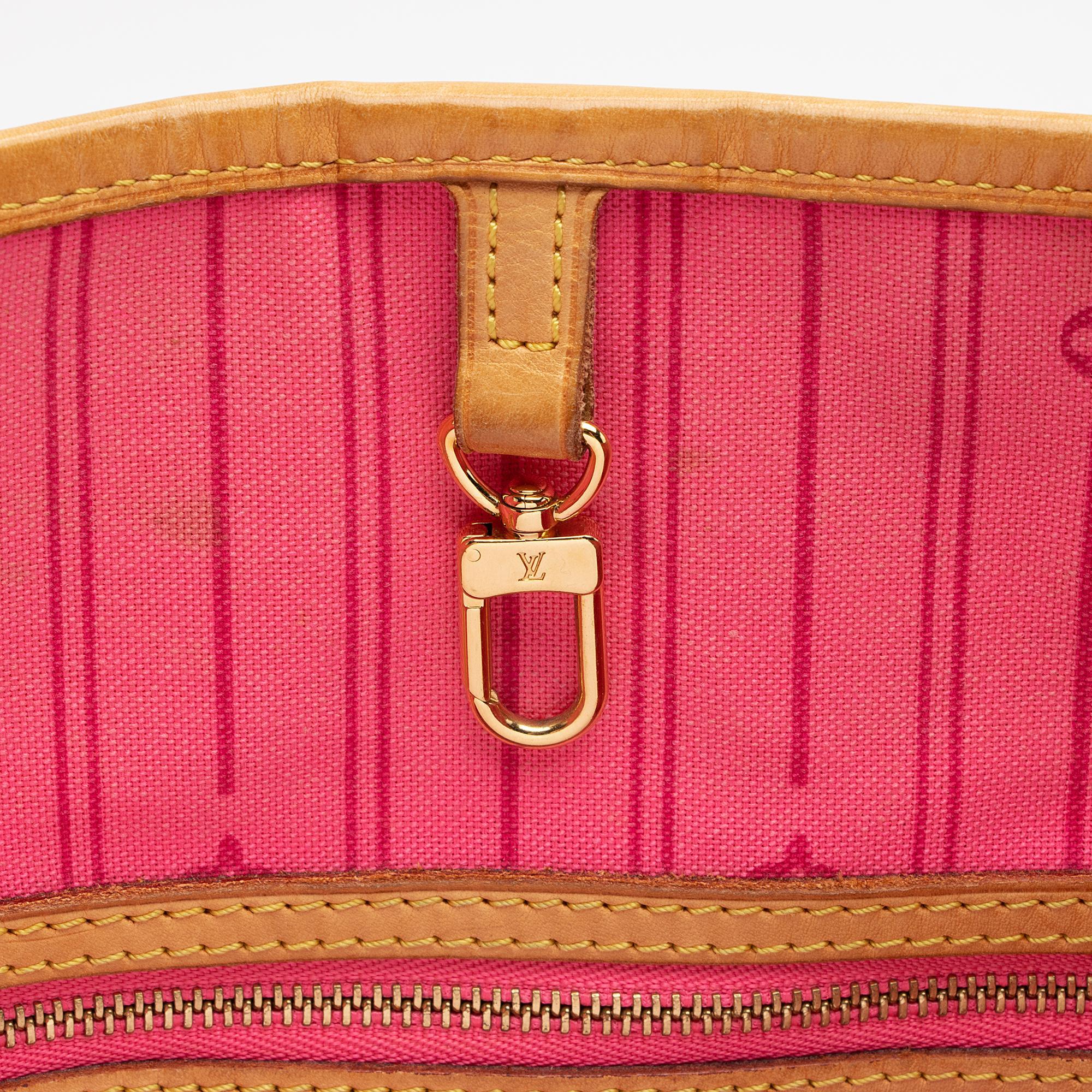 Louis Vuitton Limited Edition Monogram Canvas Roses Neverfull MM Tote (SHF-08P0EY)