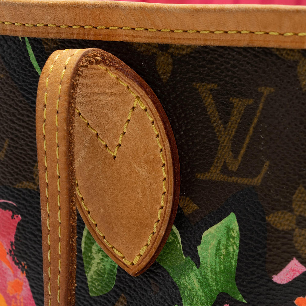 Louis Vuitton Limited Edition Monogram Canvas Roses Neverfull MM Tote (SHF-08P0EY)