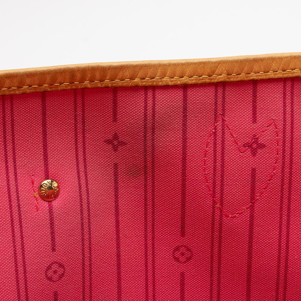 Louis Vuitton Limited Edition Monogram Canvas Roses Neverfull MM Tote (SHF-08P0EY)