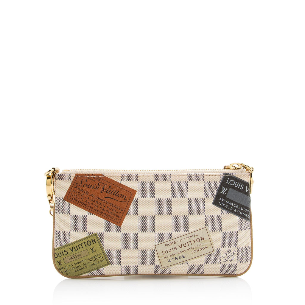 Louis Vuitton Limited Edition Damier Ebene Trunks & Bags Milla MM Pochette Accessoires (SHF-23336)