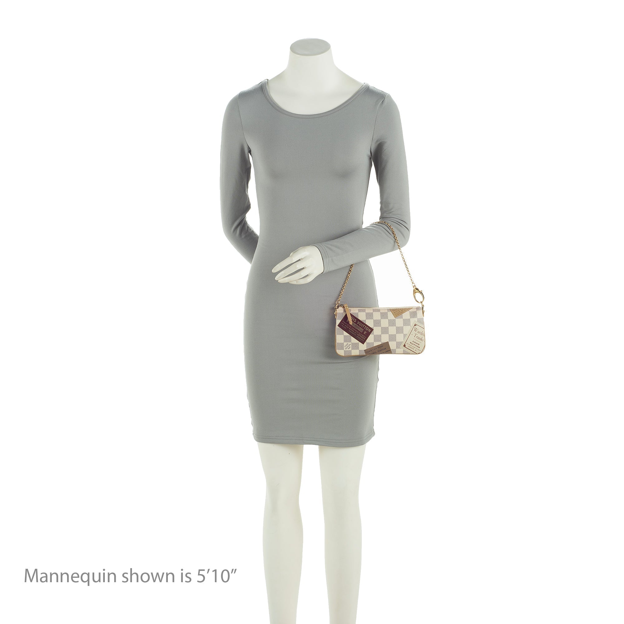 Louis Vuitton Limited Edition Damier Ebene Trunks & Bags Milla MM Pochette Accessoires (SHF-23336)