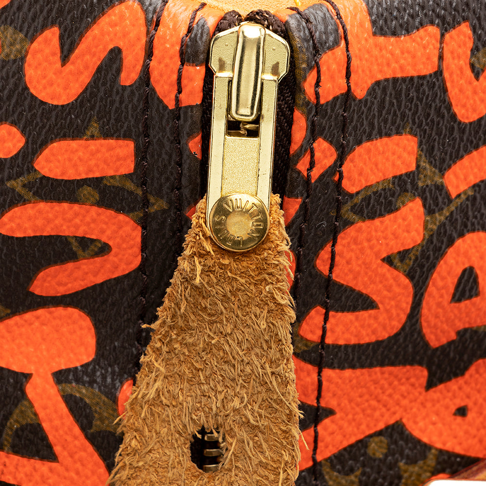 Louis Vuitton Limited Edition Monogram Graffiti Speedy 30 Satchel (SHF-20369)