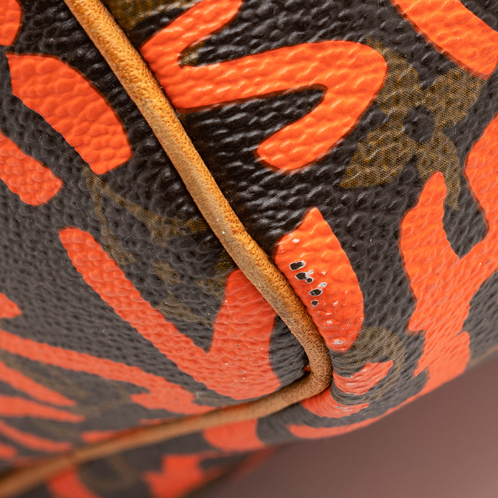 Louis Vuitton Limited Edition Monogram Graffiti Speedy 30 Satchel (SHF-20369)