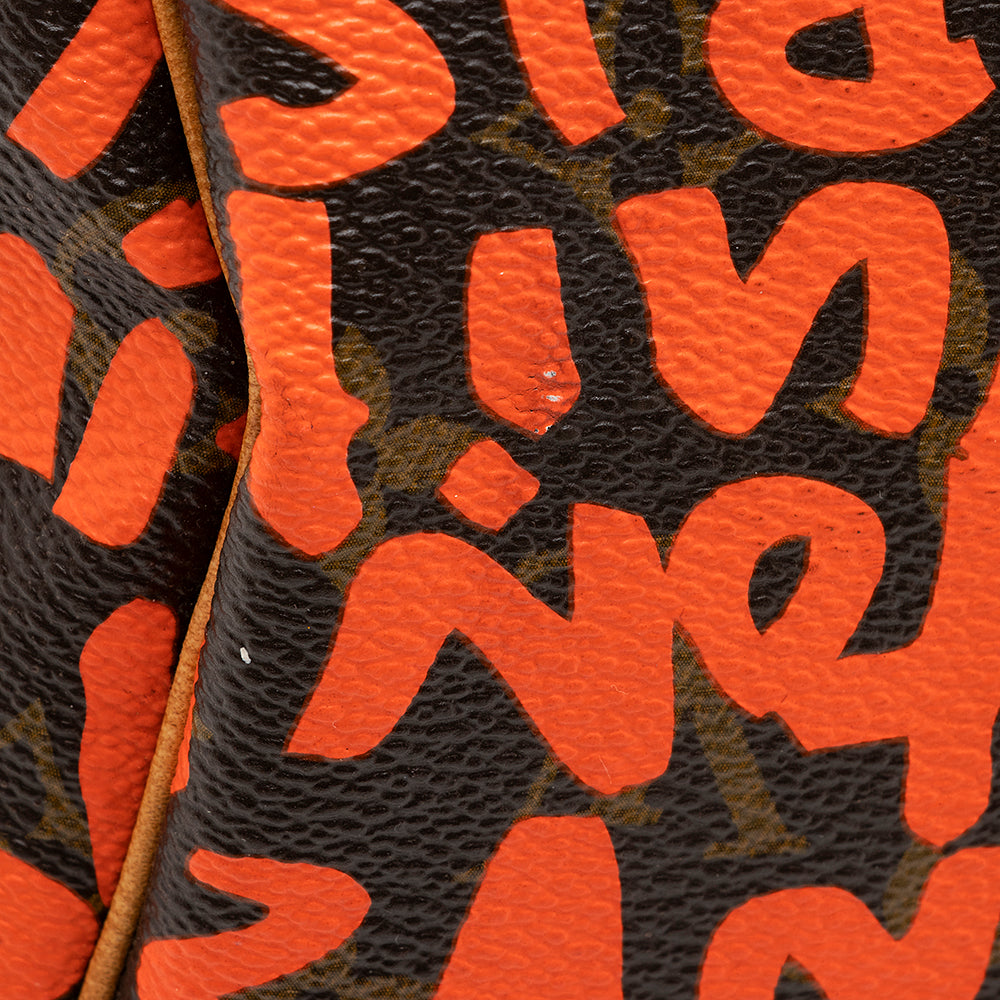 Louis Vuitton Limited Edition Monogram Graffiti Speedy 30 Satchel (SHF-20369)